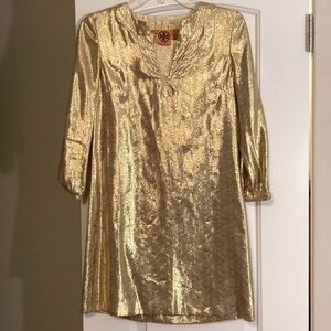 Gold Tory Burch Dress size 2